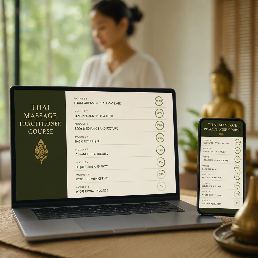 The complete course: 8 modules and 42 lessons in the Sen platform