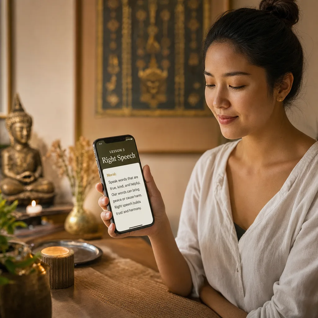 Read the lessons on your phone